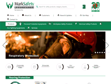 Tablet Screenshot of marksafety.com